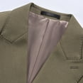 thumbnail image 3 of Beauty-Emily Men’s 3-Piece Slim Fit Suit Set – Notch Lapel Blazer, Vest & Pants in Premium Fabric for Wedding, Prom & Business, Lightweight Beige, Khaki & Olive, 3 of 12