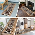 thumbnail image 5 of 2'x6' Rug Runners for Hallways Kitchen, Star Country Non Slip Entryway Beside Floor Carpet Runner, Farmhouse Sunflower Texas Retro Checkered Laundry Room Bedroom Throw Rugs Mat for Family Pet, 5 of 8