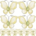 thumbnail image 3 of 50pcs Sheer Mesh Wire Glitter with (Yellow), 3 of 7