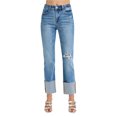 thumbnail image 7 of Risen Jeans - High Rise Wide Cuffed Straight Jeans - RDP5484, 7 of 7