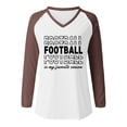 thumbnail image 4 of Chandails à Col Rond Légers Décontractés pour Femmes à Manches Longues, T-Shirt à Enfiler Imprimé Graphique de Football, Hauts Athlétiques pour Femmes, Coupe Ample, Chemises d'Été pour Femmes, Chemise d'Été pour Femmes, Chemise à Rayures pour Femmes, 4 of 4