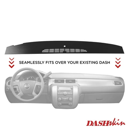 DashSkin Molded Dash Cover for 2007-2014 Tahoe Suburban Yukon Avalanche in Black (Ebony)