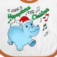 thumbnail image 4 of Inktastic I Want a Hippopotamus for Christmas Hippo in Santa Hat Boys or Girls Baby Bib, 4 of 4