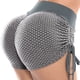 thumbnail image 2 of Qarigey Pantalones cortos de nido de abeja de cintura alta de melocotón para levantar la cadera, mallas cortas para gimnasio, entrenamiento Type2 NO2, 2 of 6