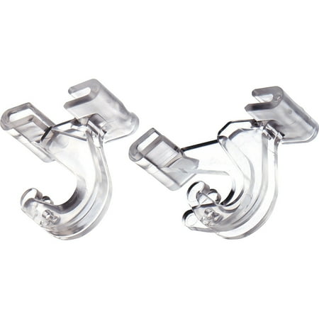 Adams, ADM1900993241, Clear Plastic Ceiling Hooks, 6 / Each, Clear