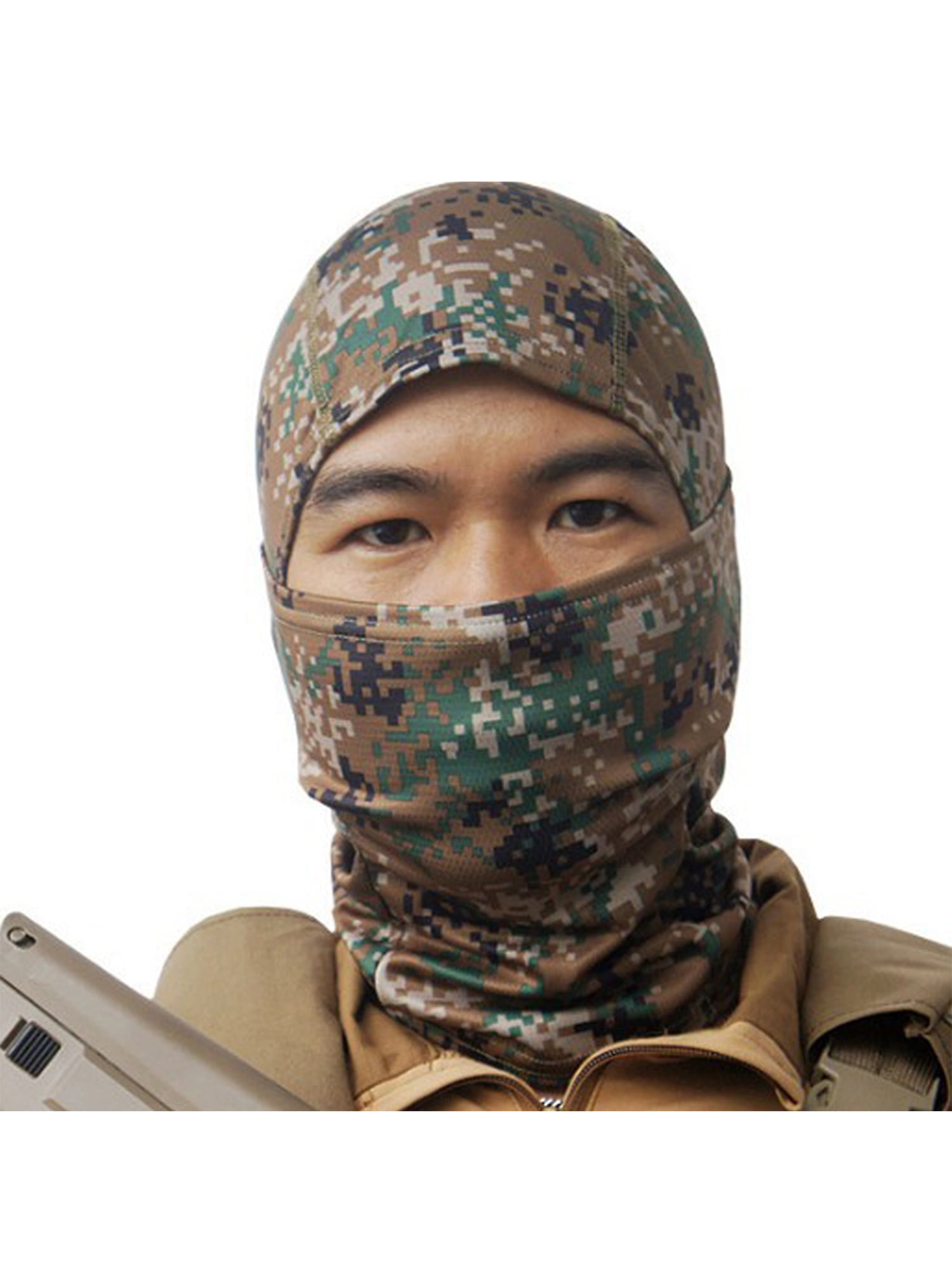 Army Military Tactical Camo Hunting Balaclava Face Mask Airsoft Sniper Hat Cover 