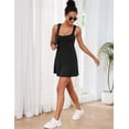 thumbnail image 5 of Vestido de Tenis Desol sin Mangas con Shorts Integrados en Negro, 5 of 5