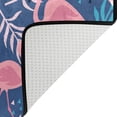 thumbnail image 5 of SKYSONIC 36x24in Pattern Pink Flamingos Area Rug, Tropical Palm Leaves Non-Slip Floor Carpet for Indoor Living Dining Room Bedroom, 5 of 7