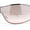 Silver White - Pink Clear, variant on Womens Elegant Rimless Shield Wrap Luxury Designer Sunglasses Silver White - Clear Mirror