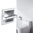 thumbnail image 3 of veasfak Wall-Mounted Toilet Paper Holder Paper Roller Racks Organizer Wipe Paper Storage B, 3 of 8