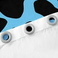 thumbnail image 5 of Erosebridal Cow Print Curtains Kawaii Farm Animal Blackout Curtains, Black Blue Curtains & Drapes Highland Cattle Bull Skin Bedroom Curtains, Hair Skin Window Treatments, 5 of 6