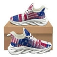 thumbnail image 1 of Zapatos vulcanizados unisex con estampado de bandera de Estados Unidos para enfermeras, otoño e invierno, con amortiguación, antideslizantes, para caminar, 1 of 6
