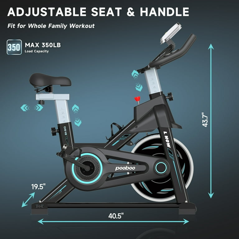 Pooboo Indoor Cycling Bike Magnetic Stationary Exercise