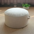 thumbnail image 1 of Pouf Rond Tabourets Confortables Ottoman Coussin de Sol Repose-Pieds Mobile Lavable pour Salon, 1 of 5