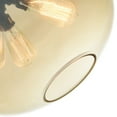 thumbnail image 3 of CWI Lighting 4 Light Contemporary Glass Down Pendant in Amber, 3 of 6
