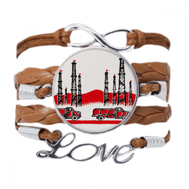 Car Mountain Tower Chinese Revolution Bracelet Love Chain Rope Ornament Wristband