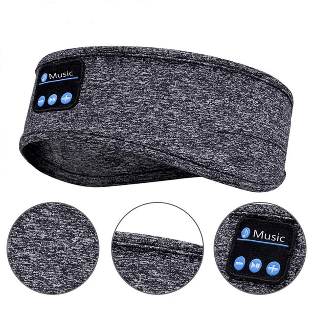 Auriculares Bluetooth con diadema, música, sueño, deportes, correr