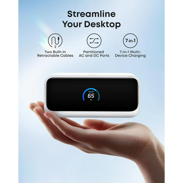 Anker Nano Charging Station, 7-in-1 USB-C Power Strip, 2.3 ft