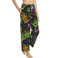 thumbnail image 2 of Daiia Mardi Gras Surface Women's Sleep Pant with Pockets and Drawstring,Pajama Pants-Medium, 2 of 9