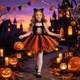 thumbnail image 2 of Faraee Tutu Dress for Girls Sparkly Sequin Tulle Princess Birthday Party Halloween Outfit Toddler Black Cat Costume, 2 of 7
