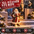 thumbnail image 5 of 11.81 Inch Solar Christmas Step Lights, Outdoor Christmas Decorations with Projection, Santa Cauls Nativity Holy Family Glow Christmas Decor for Porch, & Front Step, 5 of 7