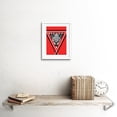 thumbnail image 2 of Triangle Tiger Art Print Black Framed Poster Wall Decor 9x7 inch, 2 of 5