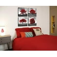 thumbnail image 3 of Living Room Wall Decor Red Tree Black and White Wall Art Nature Scenery Paintings Canvas Prints Modern Home Office Bedroom Artwork Decorations Red Bathroom Accessories Framed 12" H X 12" W X 4, 3 of 6