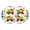 White, variant on Yellow Truck Round 15 Inch Placemats Set of 4, Stars Blue Checkered Modern Farmhouse Art HeatResistant Non Slip Place Mats for Dining Table, Wipeable Braided Kitchen Table Mats for Housewarming