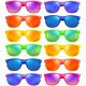 thumbnail image 1 of Gafas de Sol SUNOVELTIES Retro con Lentes Espejadas de Color Neón - Paquete de 12, 1 of 7