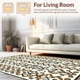 thumbnail image 2 of ODIKA 8' Machine Washable Non-Slip Area Rug, Classic Lattice Design with Rich Natural Hues and Layered High Traffic Rug, Ivory, 312486, 2 of 7