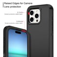 thumbnail image 3 of Casetego for iPhone 15,15 Pro,15 Plus,15 Pro Max Case with 2 Pack Screen Protector,Liquid Silicone Soft Slim Cushion Texture Cover Shockproof Protective Case for iPhone 15 Pro 6.1",Black, 3 of 7