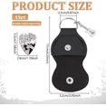 thumbnail image 3 of 1pcs Personalized Guitar Picks Gifts Guitar Pick Keychain Mountain Aurora Stainless Steel Guitar Pick with PU Leather Case Plectrum Guitar Set, 3 of 9