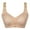 Beige, variant on Best Bras for Women Fashion Printed Bra Wire Free Underwear One-Piece Bra Everyday Underwear Polyester Push Up Bras for Women