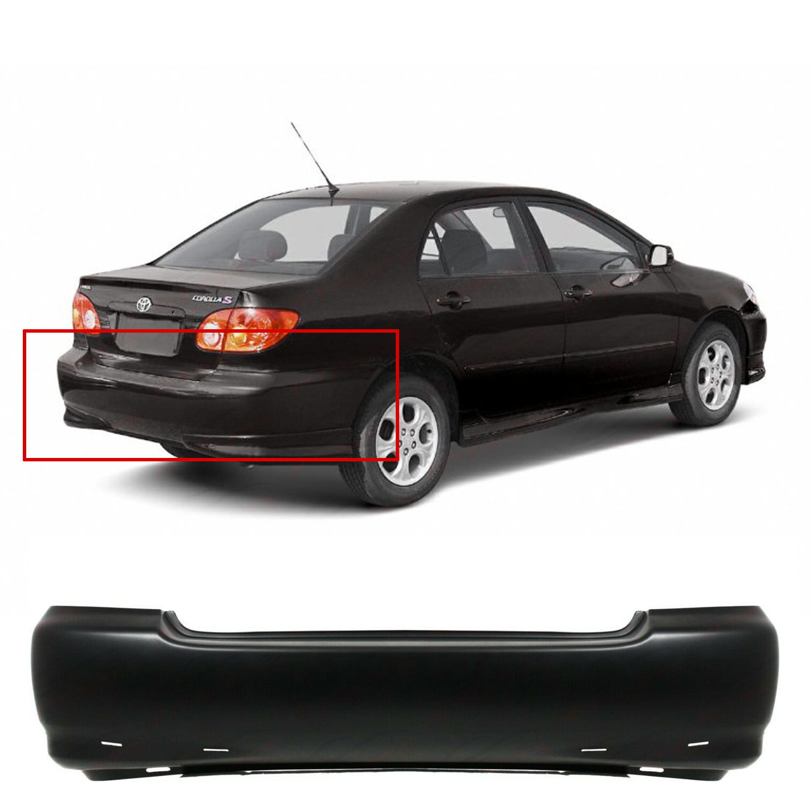 Front Bumper Cover for 2005 2006 2007 2008 Toyota Corolla S XRS NEW Primered