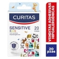 thumbnail image 1 of Venditas adhesivas Curitas sensitive piel sensible kids 20 pzs, 1 of 4