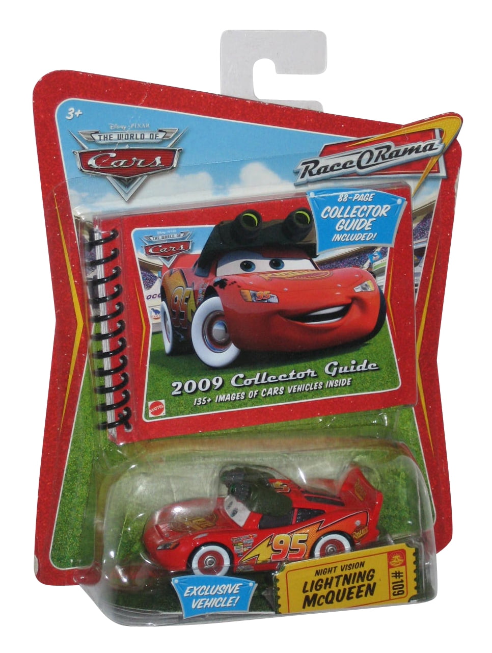 Disney Pixar Cars Race O Rama Exclusive Night Vision Lightning McQueen #109  READ