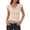 #004#-Beige, variant on Womens Summer Ruffle Short Sleeve Lace Tops Cowl Neck Dressy Casual Shirt Solid Color Going Out Tops Pink L