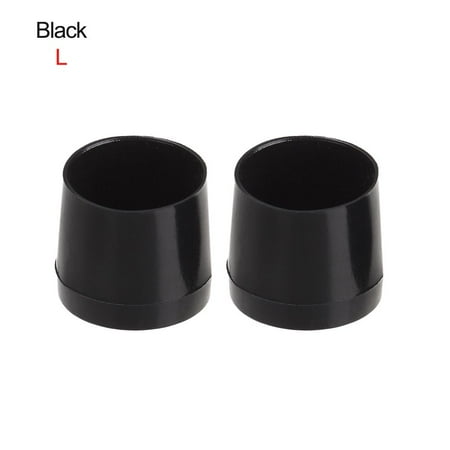 

1 pair New Shoes Accessories Wearable Shockproof Silencer Heel Protector Antislip High Heeler Round Shape Heel Stoppers BLACK L