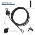 thumbnail image 2 of Home Gym Cable Pulley Machine Attachments, Wear-  Nylon Coated Fitness Gym Replacement Cable for High Weight Capacity, Heavy Duty Steel Wire Rope Supports Flexibility, 2 of 5