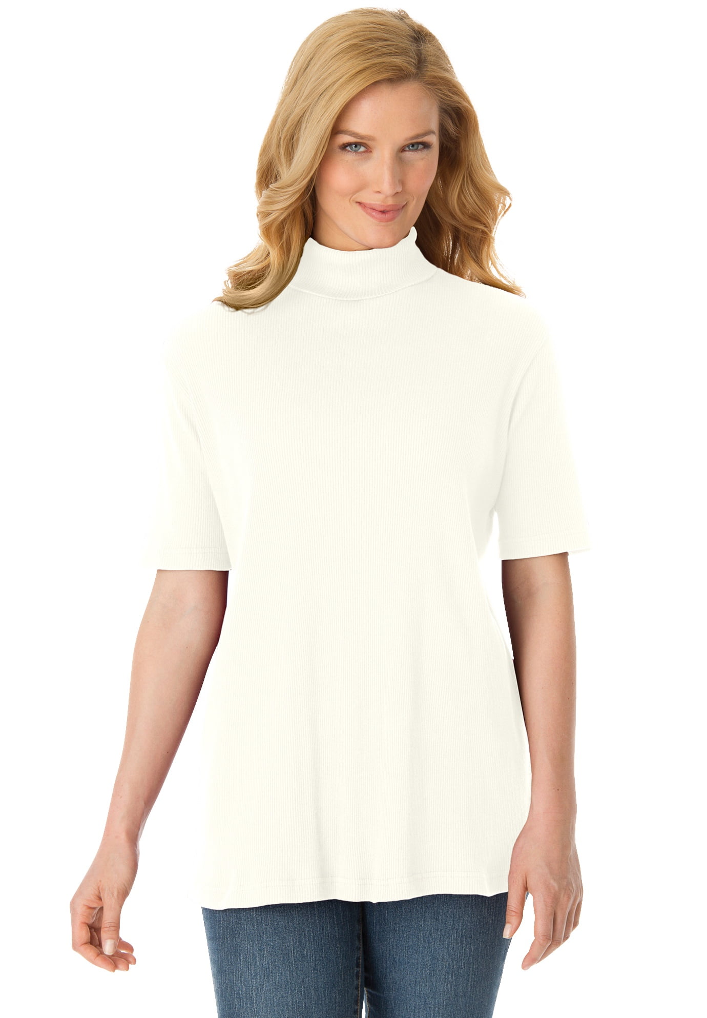 half sleeve turtleneck