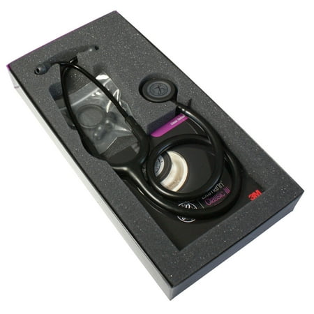 3M 5803 Littmann Classic III Stethoscope - Black Chestpiece - Black Tube - 27 inch