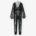 thumbnail image 6 of Glisme Boys Romper Kids Hallomas Halloween Skeleton Dress Up Child White Bones Stretch Jumpsuit Cute Playwear Black, 6 of 9