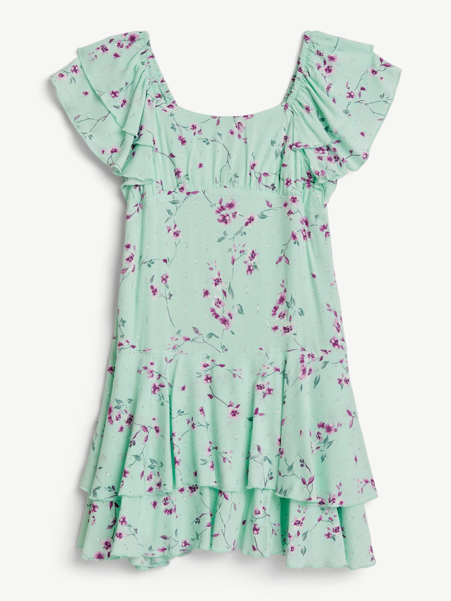 Justice Girls Flutter Sleeve Dress, Sizes XS - XLP