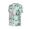 thumbnail image 2 of Rocae Christmas Winter Animals for Breathable Men's Baseball T-Shirt Fashionable Casual Baseball Jersey, Moisture-wicking Sportswear Large, 2 of 9