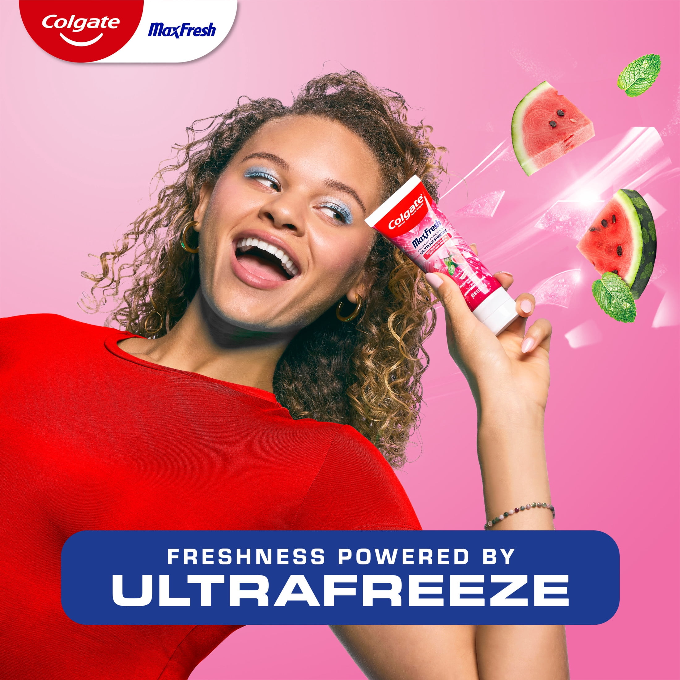 (2 pack) Colgate Max Fresh Anticavity Fluoride Toothpaste, Watermelon Blast with Mint, 4.5 oz.