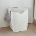 thumbnail image 4 of Cesto de ropa sucia TANGJMXG con asa de madera Cesto grande para dormitorio sala de estar, 4 of 5