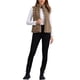 thumbnail image 2 of INSPIRE CHIC Chaleco de piel sintética elegante sin mangas con cremallera para mujeres, ideal para uso casual, color caqui, talla M, 2 of 6