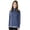 Navy, variant on Charles River Apparel 5763 Women's Space Dye Performance Pullover-Black-3XL