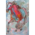 thumbnail image 2 of Khorasani, Hooshang 22x32 White Modern Wood Framed Museum Art Print Titled - Red Runner, 2 of 4