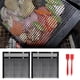 thumbnail image 3 of 2 uds., Bolsas de malla para barbacoa con revestimiento de PTFE, bolsa de malla para parrilla con cepillo de silicona, accesorios para herramientas de 2 piezas grandes Soledad parrilla de malla, 3 of 9